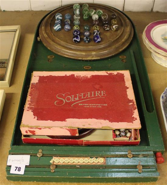 Bagatelle & 2 solitaire boards